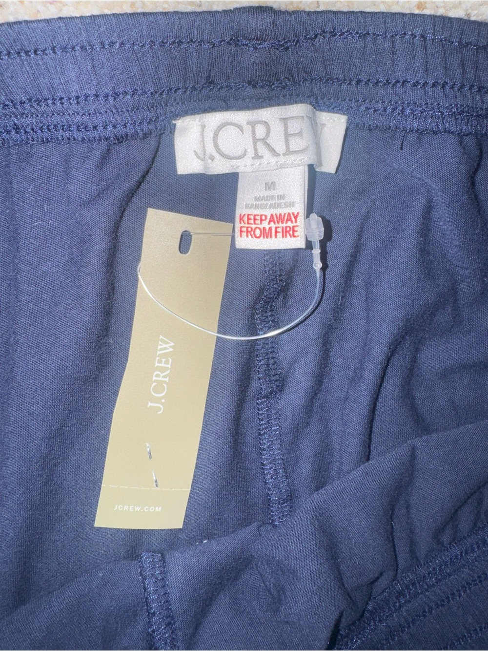 J. Crew Navy Wide-Leg Lounge Joggers - Picture 4 of 8